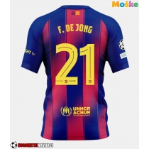 Moške Nogometnih dresov Barcelona Frenkie de Jong #21 Domači 2025-26 Kratki rokavi